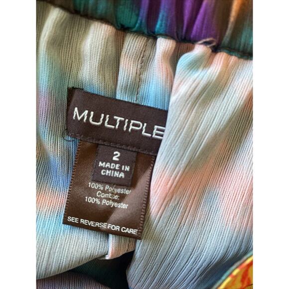 Multiples Women's 2 Skirt Tiered Floral Boho Hippie Layered Maxi - Picture 5 of 6